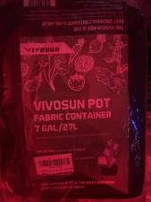 VIVOSUN 5-Pack 7 Gal Grow Bags,360G Thick Nonwoven Fabric Pots w/ Strap Handles