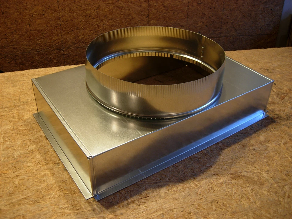 return air plenum, 14x20***( not for filter)***, and round 10" collar,hvac - image 1 of 1