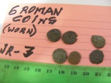Lot of  6 used   Ancient Roman Coins,)....exact ones in photos.(JR-3)