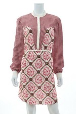 Mary Katrantzou Lace-Up Silk Printed Shirtdress / Multi