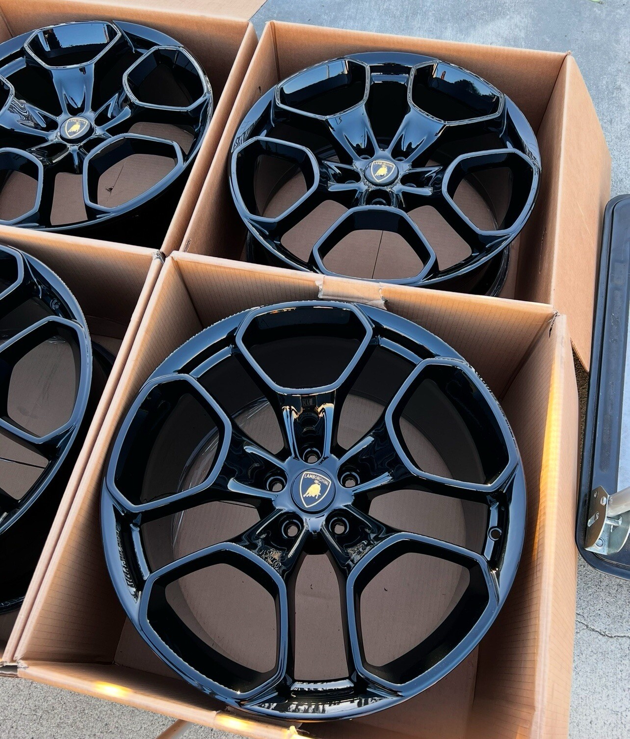 20” Lamborghini Huracan Giano Black 2014-2018 Original Wheels Rims Factory OEM