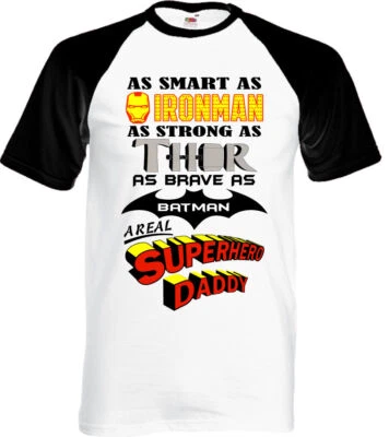 A Real Superheld Daddy - Herren Lustige Father's Tag T-Shirt Geburtstag 30th - Bild 1 von 4
