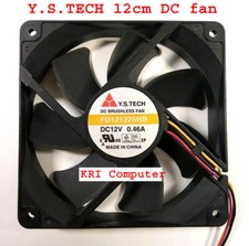 Y.S.TECH FD121225HB 120mm x25mm,12V 0.46A 3wires Cooling Fan, NEW