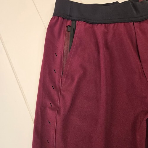 NUEVO Pantalones Cortos Ten Thousand The Interval 7" Sin Forro Para Hombre Talla PEQUEÑA Granate - Imagen 4 de 12