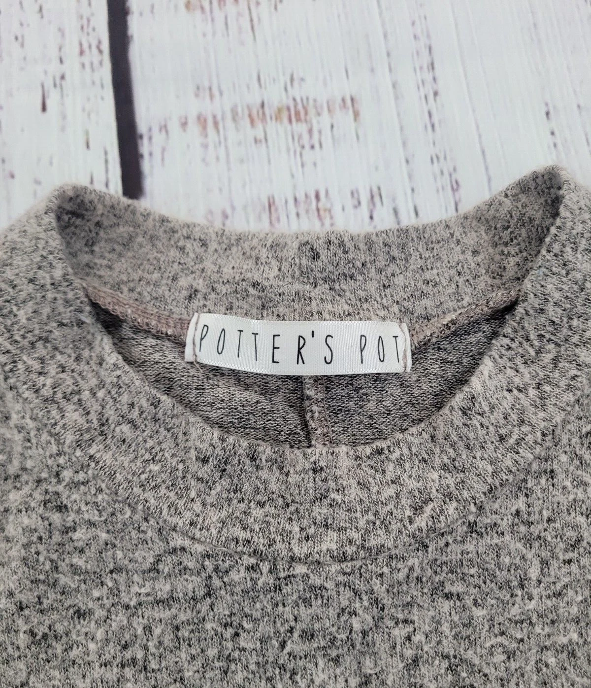 VETEMENTS Potter's Pot Marled Vestito Maglione Girocollo Manica Lunga Donna L