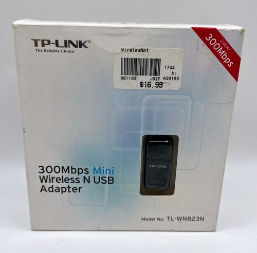 TP-Link 300 Mbps Mini Wireless N USB Adapter Model #TL-WN823N New