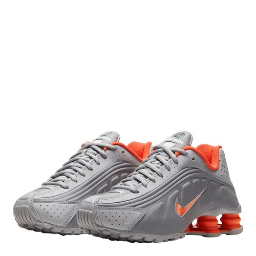 nike shox r4 grey orange