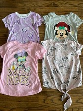 Lot of 4 Disney Minnie Mouse Girls Size S 6/6X Shirt