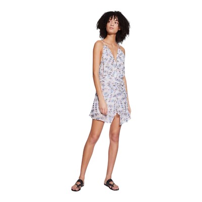 knee length dresses for ladies THML Geometric Print Boho Mini Dress