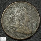 New Listing1804 Crosslet 4, No Stems Draped Bust Copper Half Cent 1/2C - Corrosion