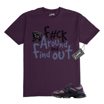 9060 Plum Brown Ice Wine Dark Arctic Grey T Shirt to Match FCK