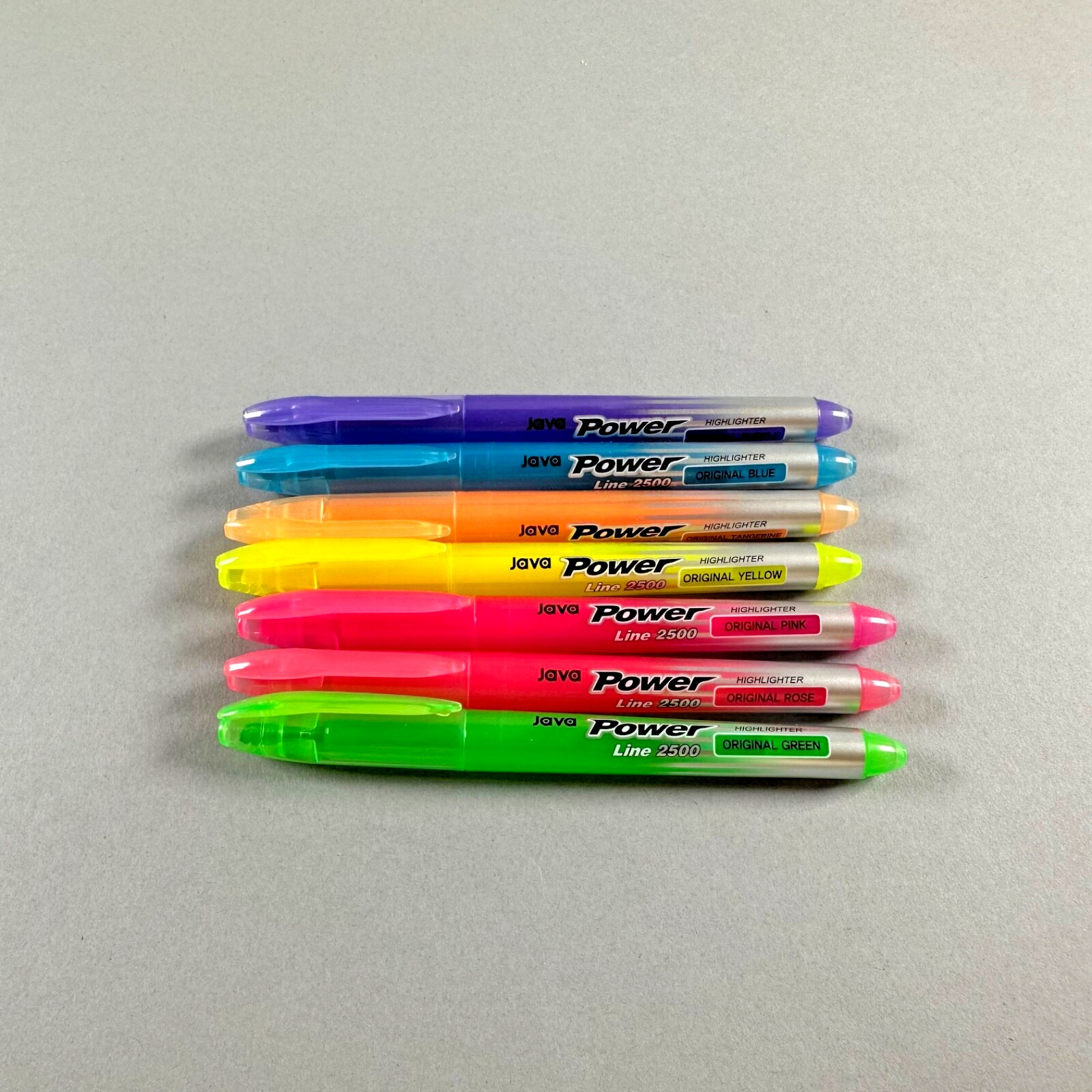 Pen Java Power Line 2500 Original Color Set Of 7 Korean Stat