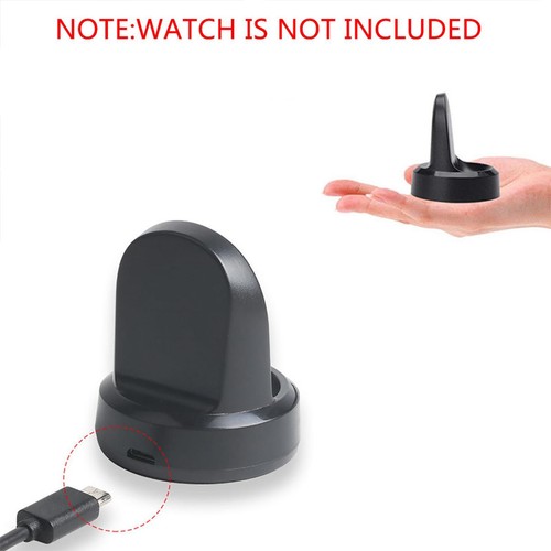 Wireless Charger Dock Holder With Cable For Galaxy Smart Watch Gear S2 S3 R800 G - Photo 9 sur 14