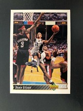 1992/93 NBA UPPER DECK CARD PLAYER CARDS SEAN ELLIOTT n 240 GREAT
