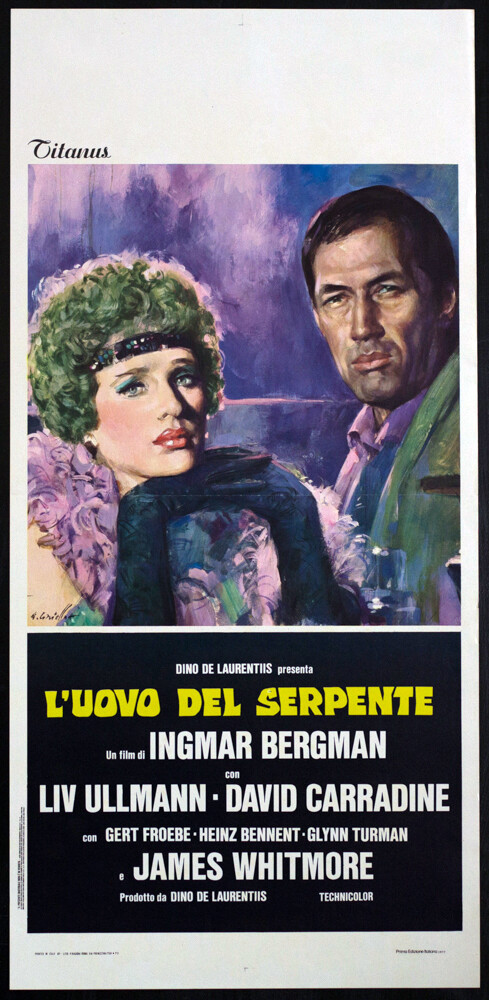 Locandina originale film L'uovo del serpente (1978) - Regia di Ingmar Bergman