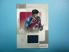 2000/01 UPPER DECK SP TOOLS OF THE GAME JERSEY HOCKEY CARD #PR PETER FORSBERG NM
