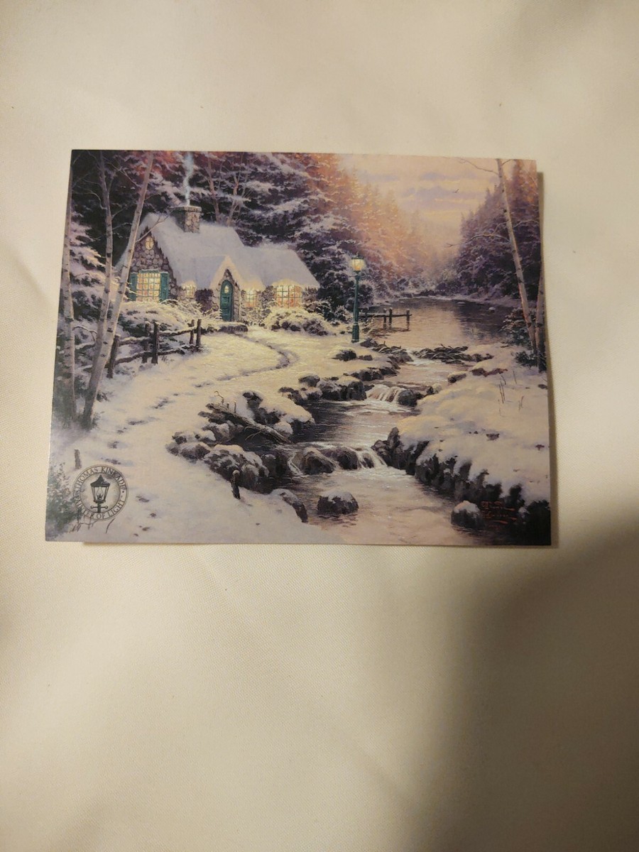 Evening Glow by Thomas Kinkade in 7x9 Wall or Tabletop Gold