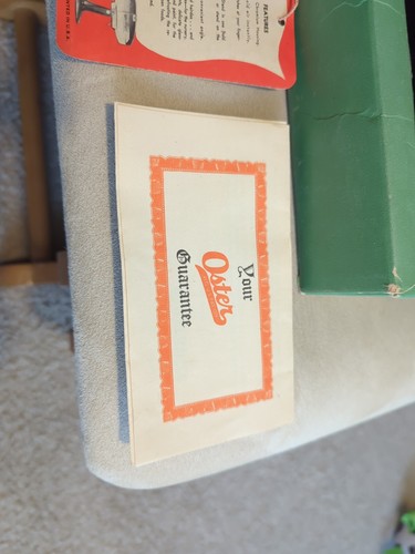 Vintage Mid Century Space Age Oster AirJet Hairdryer W/ Box - Working No Hot Air - Picture 10 of 19
