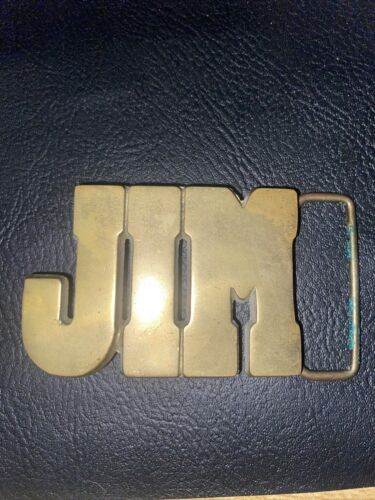 Vintage BBB Baron Belt Buckle 4029 “Jim” Buckle Solid Brass Buckle - Picture 1 of 7