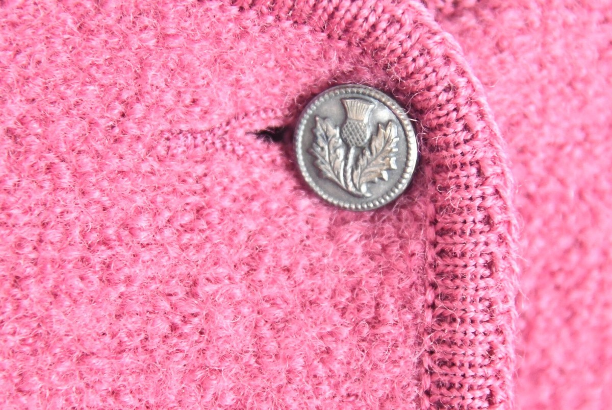 Vintage Pink Boiled Wool Jacket Geiger Tyrol Austria Size 38