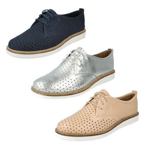 Damen Clarks Schnürsenkel Freizeit Schuhe Label - Glick Resseta Damen Clarks Schnürsenkel Freizeit Schuhe Label - Glick Resseta
