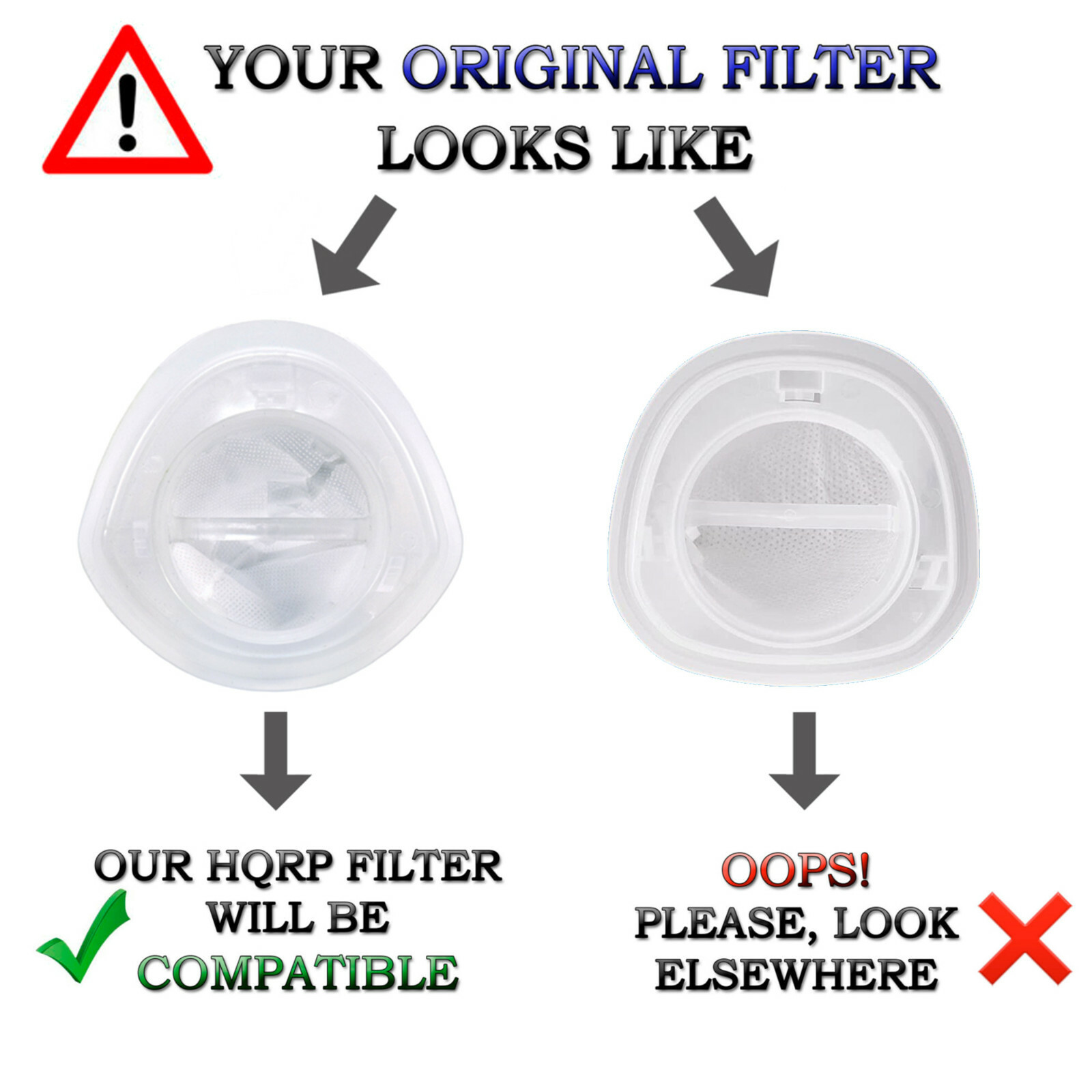 HQRP Filter for Black & Decker HNV115B HNV115J HNV215B HNV220B Series