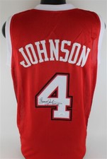Larry Johnson Signed UNLV Runnin' Rebels Jersey JSA COA 1 Overall Pick 1991