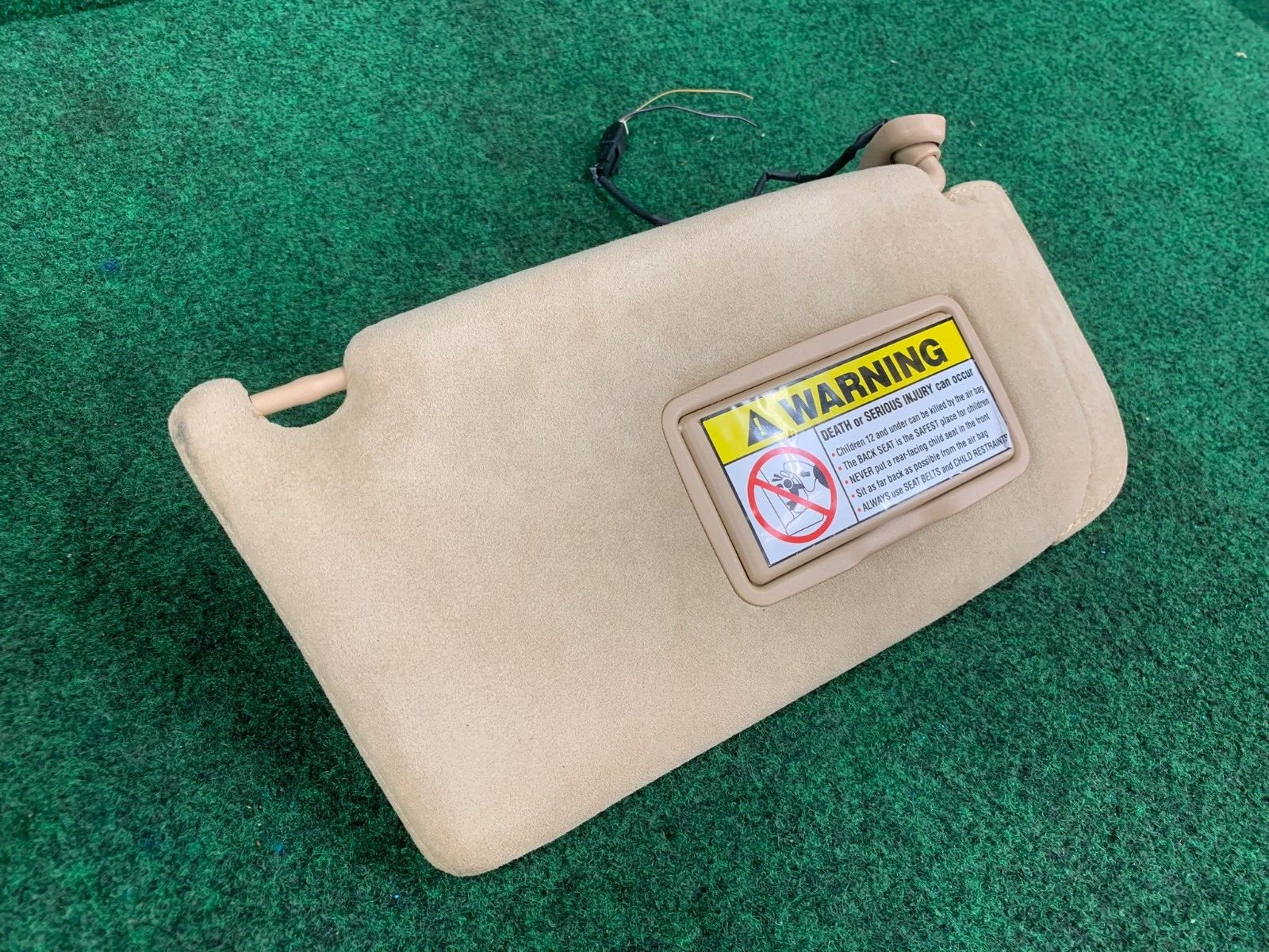 🛑 03-18 Maserati Quattroporte S Right Passenger Side Sun Visor Shade Suede OEM