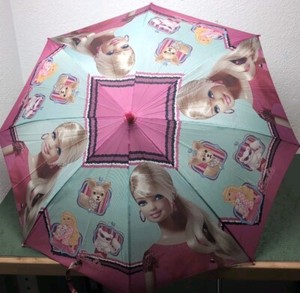 Vintage Kids BARBIE With Cat And Dogs Umbrella Popy Brand