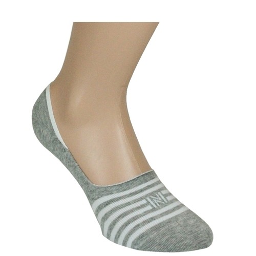 Invisible Cotton Liner with Silicone Heel Grip Men's Sock 2 Pair Pack : LENNY - Picture 6 of 6