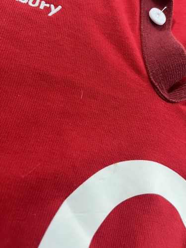 Camicia da donna rossa a maniche lunghe Canterbury England Rugby Union taglia 14 2015-16 - Foto 4 di 7