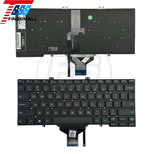 Genuine US Backlit Keyboard for Dell Latitude 5410 5411 5400 5401 7400 7410 New