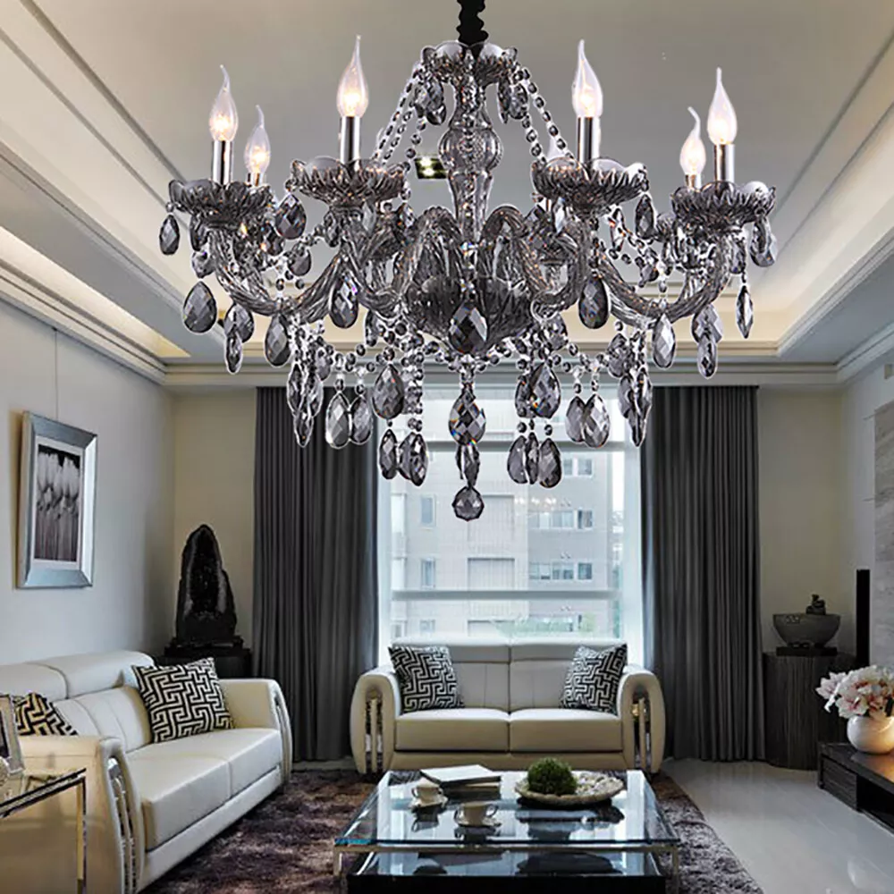 Grey chandelier deals