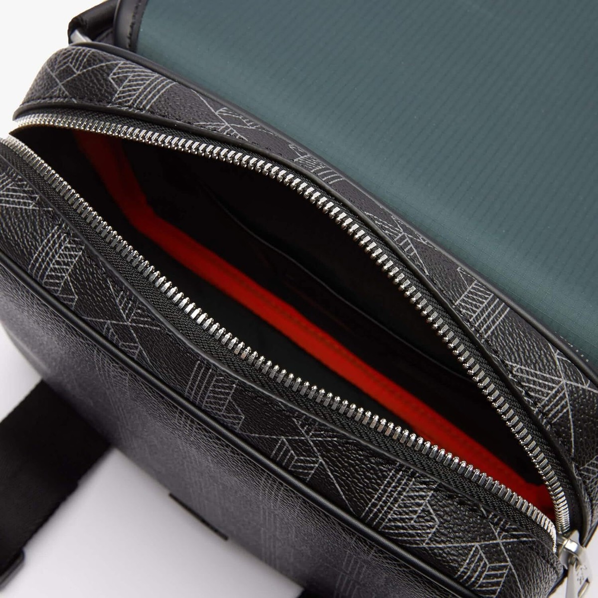 Lacoste] The Blend Monogram Messenger Bag NH3787LX Dark Gray | eBay