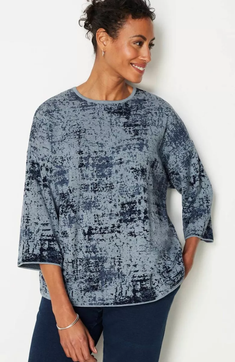 J.Jill ~ XL ~ NEW Excellent Pure Jill Jacquard Kimono Sweater ~ NWT (1D10)