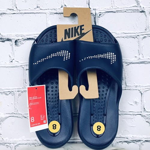 Nike Victori One Slide 'Polka Swoosh - Midnight Navy Shower Slides Herren Größe 8 - Bild 7 von 7