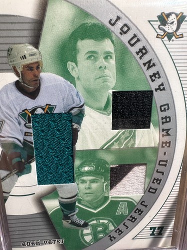 Adam Oates 2002-03 BAP Ultimate Memorabilia 3rd Edition Journey Jersey 24/50 - Picture 3 of 6