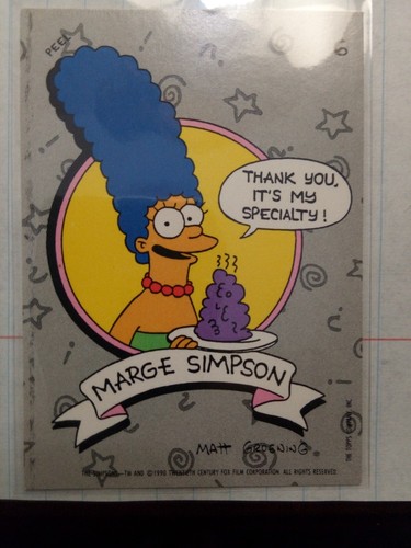 1990 Topps The Simpsons Trading Card Stickers - 8 Card Set Family balanced pack - Picture 5 of 9