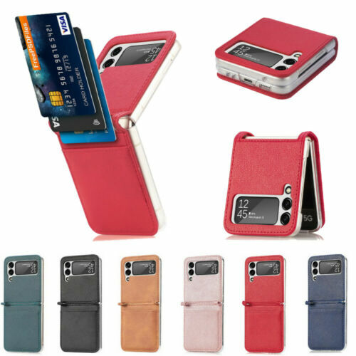 Luxury PU Leather Wallet Card Slot Holder Case For Samsung Galaxy Z Flip 4 3 5G