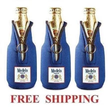 MODELO ESPECIAL 3 UNIQUE ZIP UP BOTTLE KOOZIE COOLIE COOZIE HUGGEE CORONA NEW