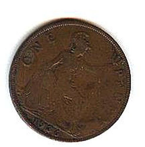 UK 1936 BRITISH PENNY 1 CENT - AS IS UNCLEANED COIN CANADA - Picture 2 of 2