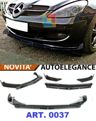 MERCEDES SLK R171 VORDERE STOSSSTANGE BLATT ABS LOOK RS SCHWARZ SPLITTER