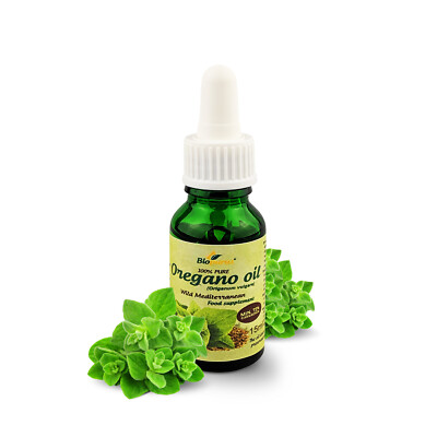 100 % reines ätherisches Oreganoöl min. 72% Carvacrol 15ml Biopurus
