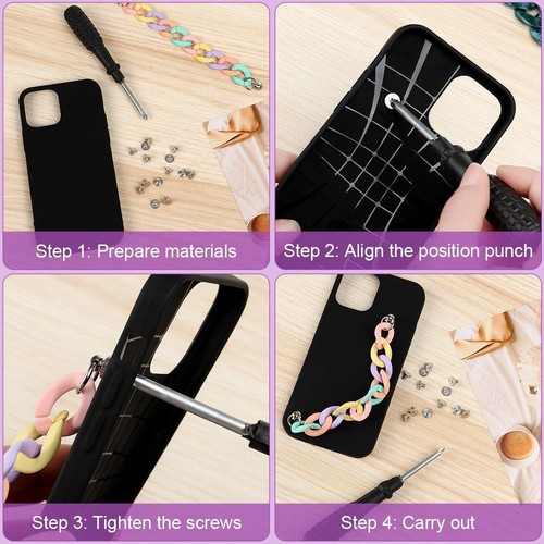 Mobile Phone Straps Phone Pendant Wrist Chain Mobile Lanyard Anti Lost - Photo 4 sur 17