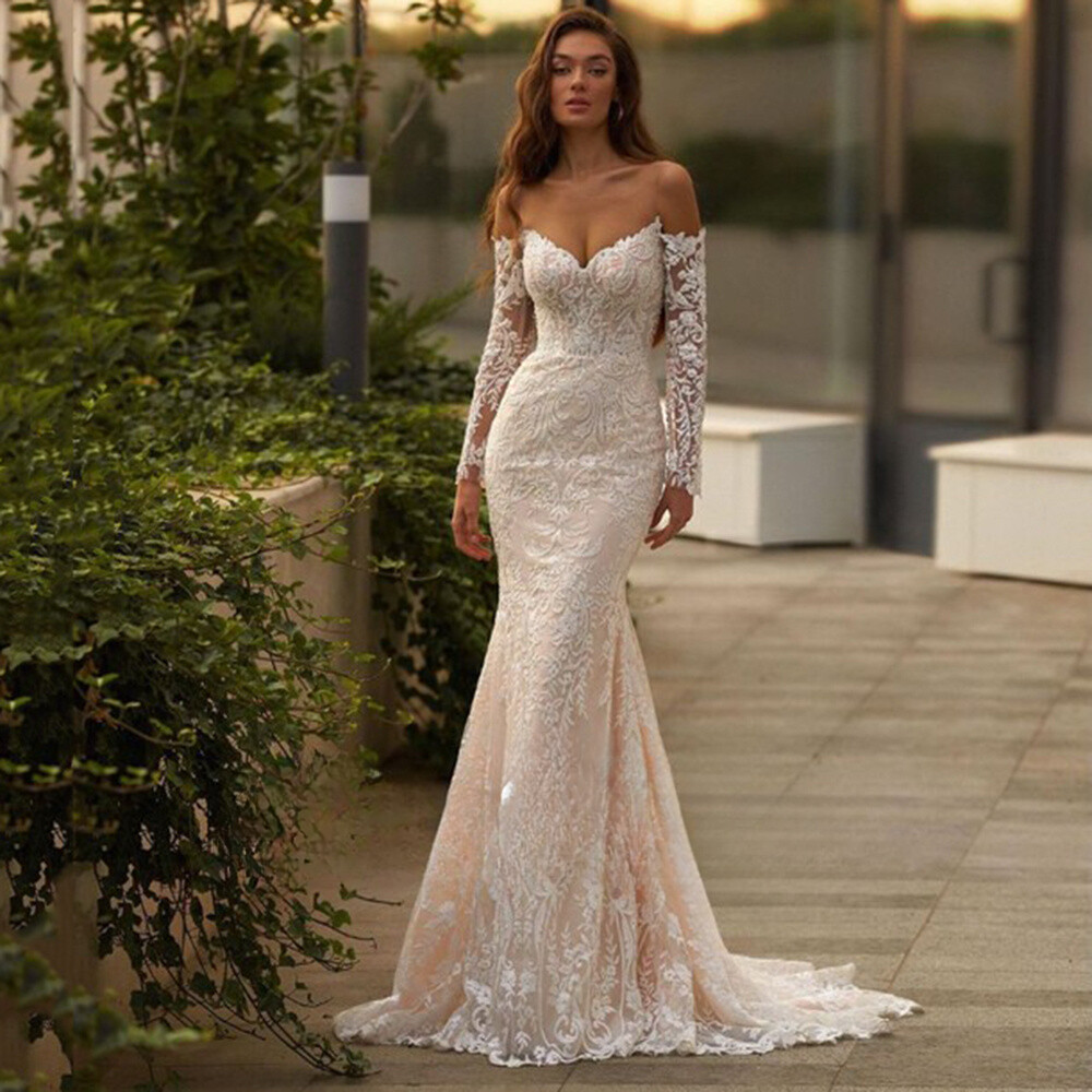 wedding dress vintage lace 1950's Style Tea Length Wedding Dress from Alencon Lace