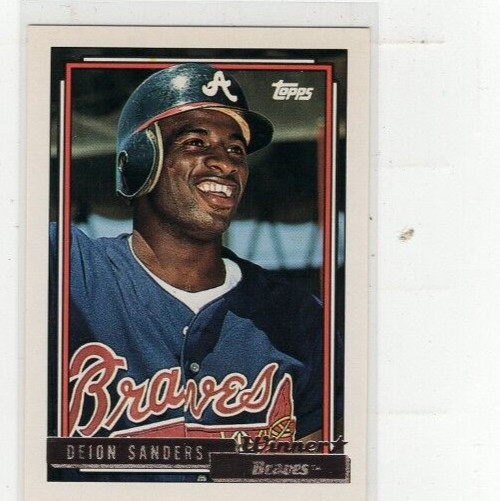 1992 Deion Sanders Topps GOLD Winner #645 Free Shipping (D-1137)
