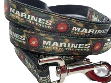 Marines dog Leash, 1 inch width, Camo Leash, Military leash, choose length