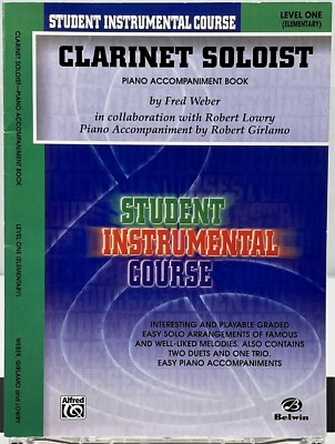 Student Instrumental Course: Clarinet Soloist Level I Piano Accompaniment Book