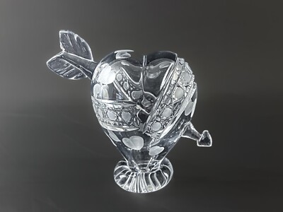 Masterpiece Crystal Heart Souvenir -  Russian Made, Charming Rare Vintage Gift