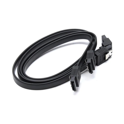 2er Pack SATA-3 6Gb/s SATA III High-Speed SSD HDD Data Kabel schwarz #329685 - Afbeelding 4 van 7